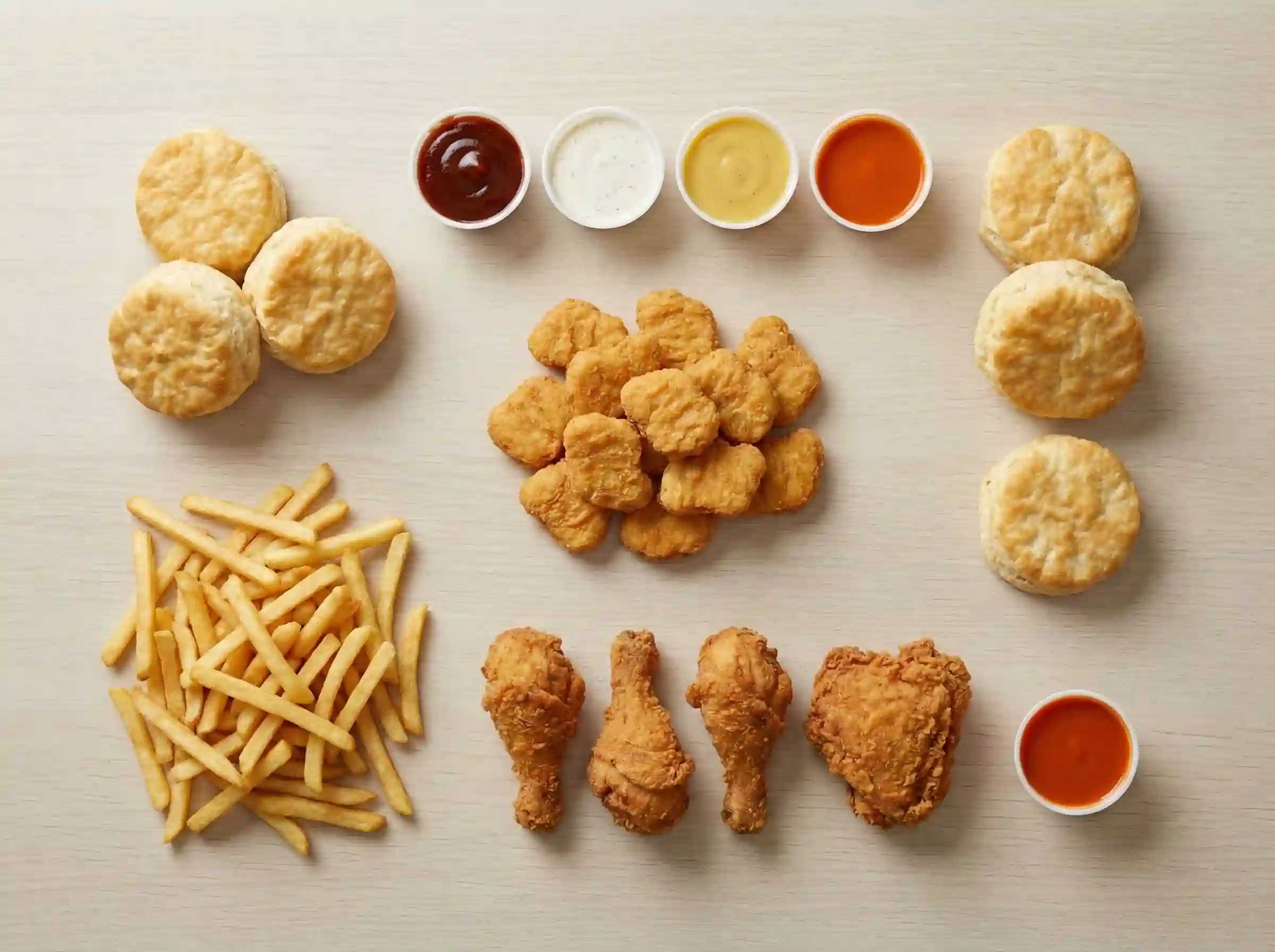 what comes in the kfc 20 fill up box full meal contents