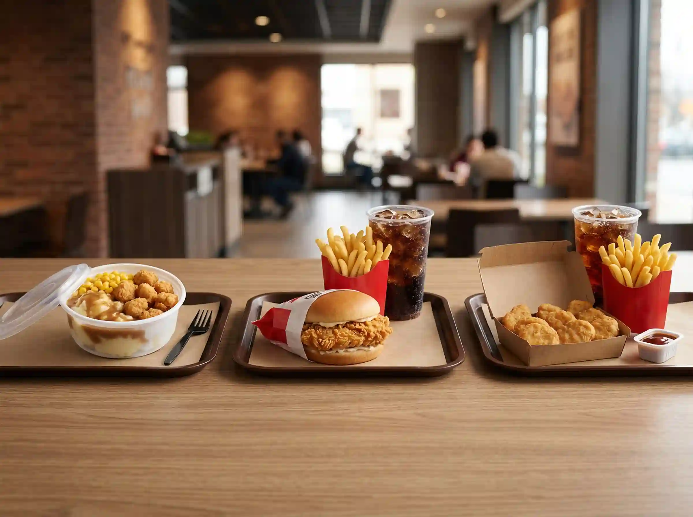 KFC Famous Bowl vs chicken sandwich combo vs nuggets combo comparison
