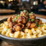 KFC Korean BBQ Mac & Cheese Bowl with crispy chicken and smoky Korean BBQ sauce